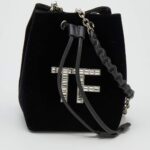 Tom Ford Mini Velvet Crystal Bucket Bag